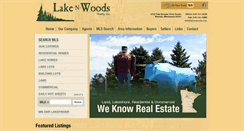 Desktop Screenshot of lakenwoods.com