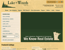 Tablet Screenshot of lakenwoods.com